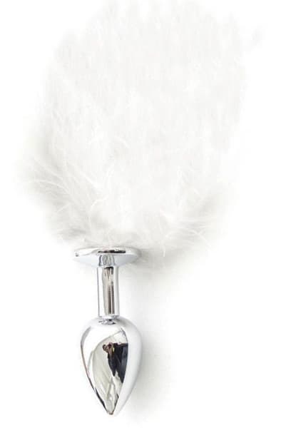 TOYZ4LOVERS Anal Plug With White Tail Analplugg med hale