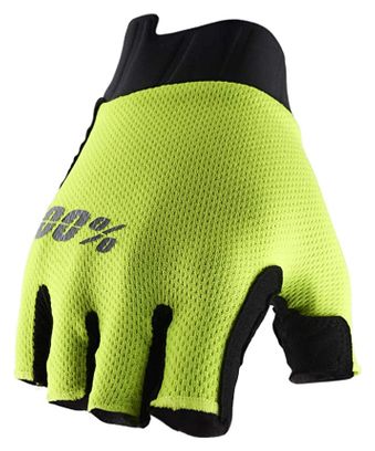 Gants courts 100% Exceeda Gel Jaune