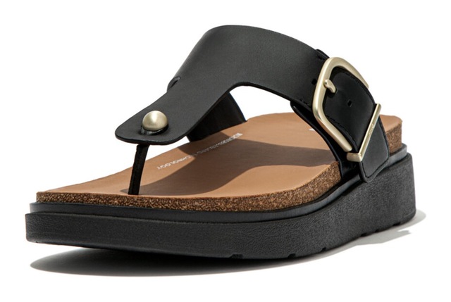 Fitflop Zehentrenner »GEN-FF«  , Keilabsatz, Sommerschuh, Schlappen mit verstellbarer Schnalle