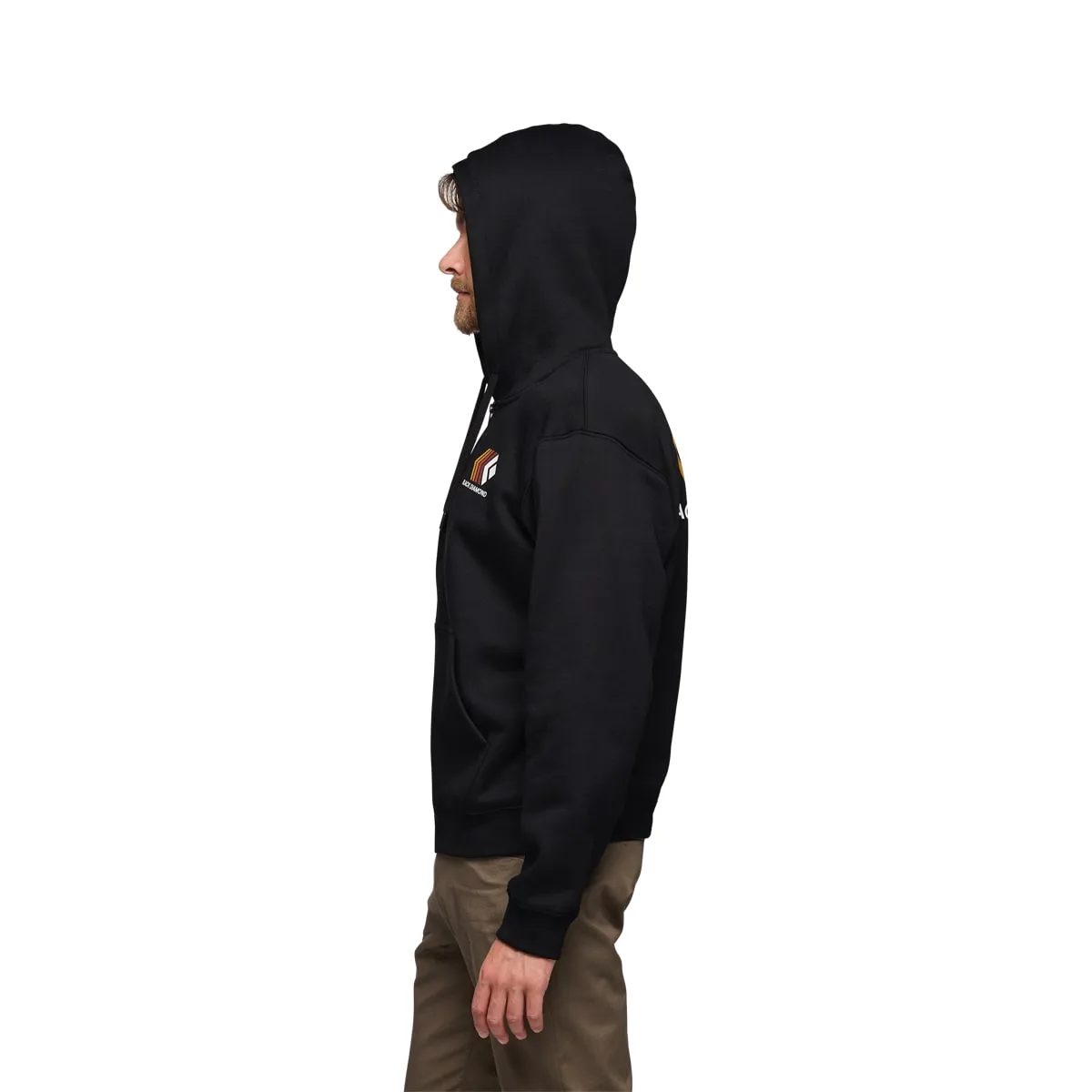 Black Diamond Men's Faded Full Zip Hoody Black