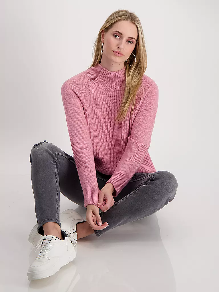 MONARI Rollkragenpullover  rosa