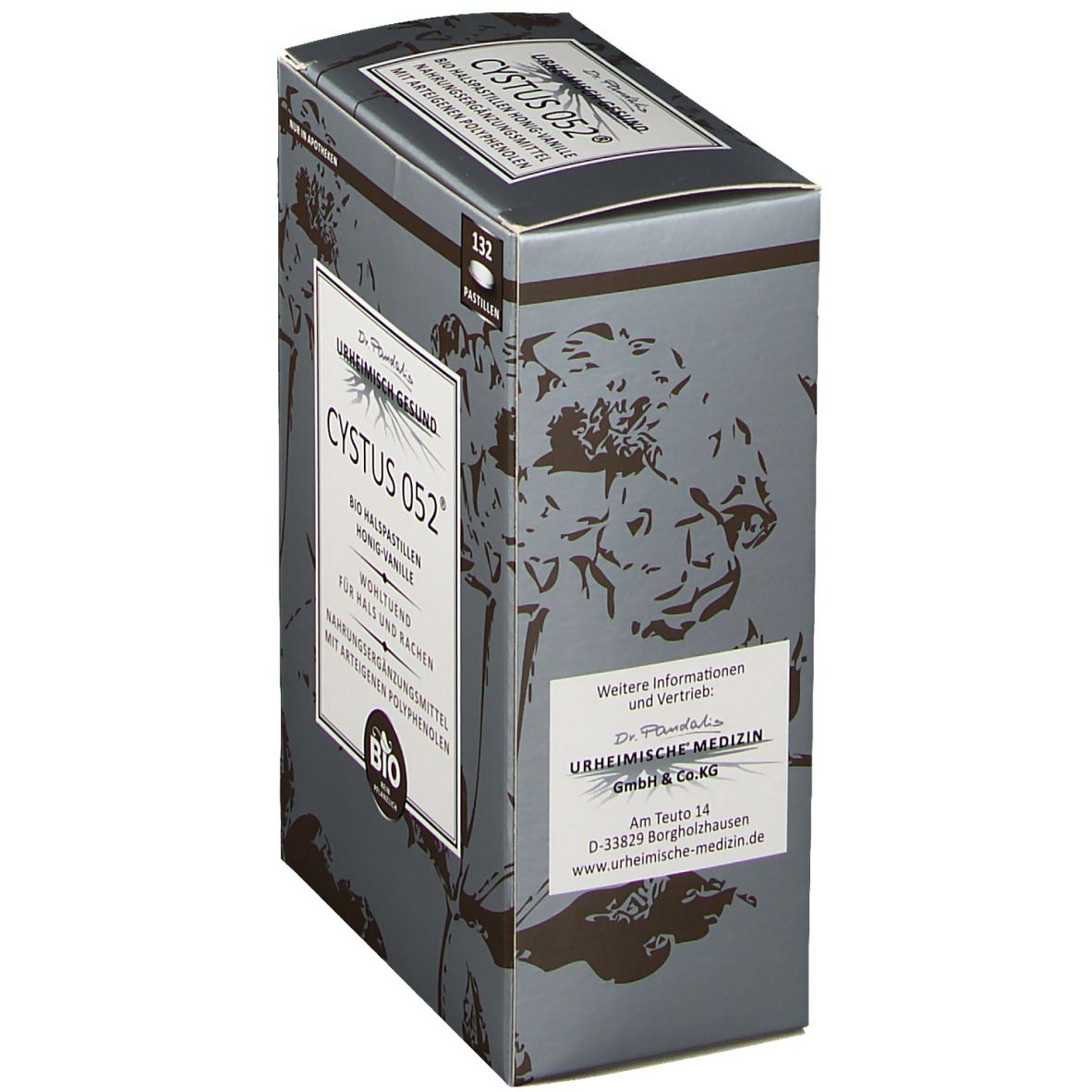 Dr. Pandalis Cystus 052® Bio Halspastillen – Honig-Vanille