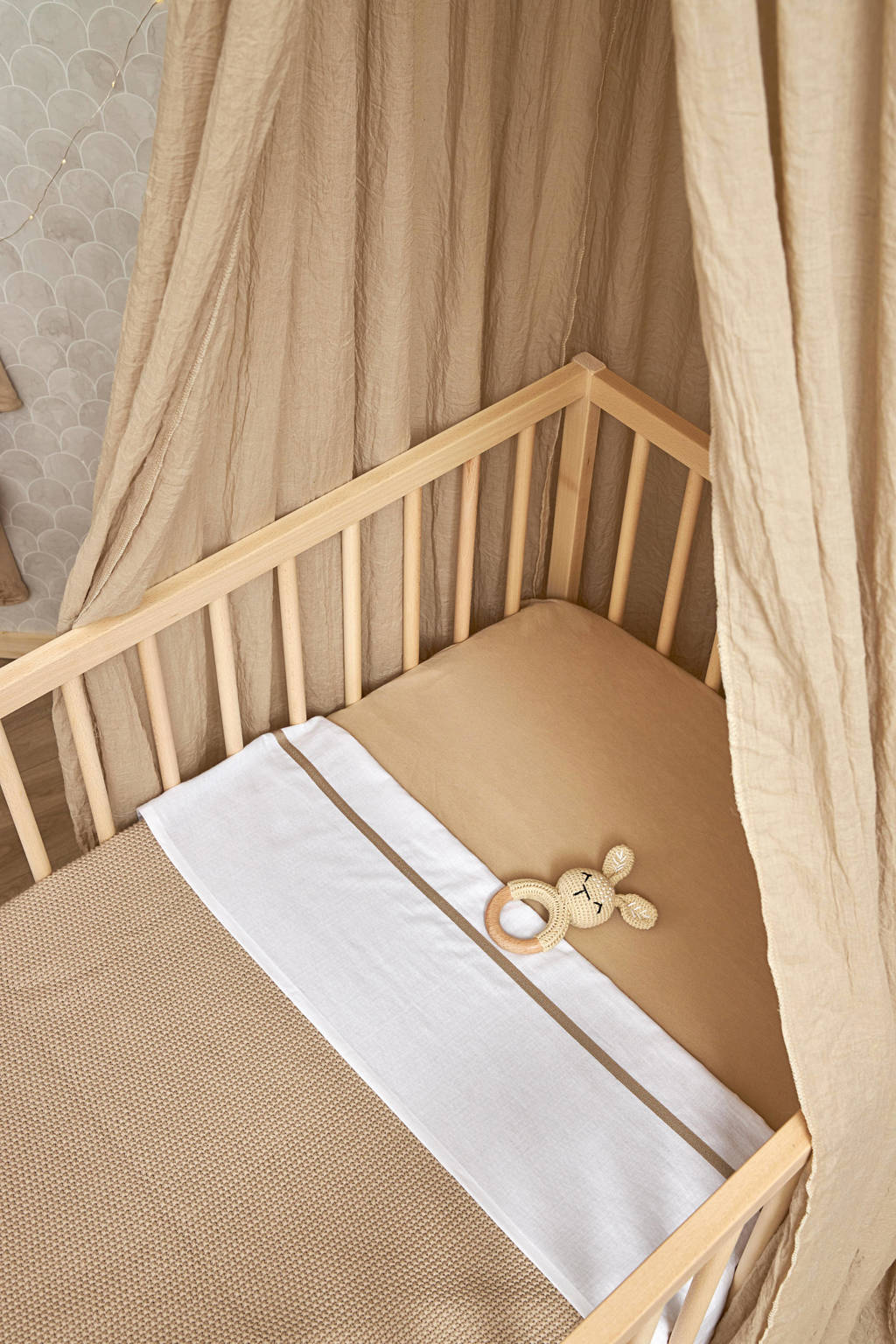 baby ledikantlaken Bies 100x150cm Sand