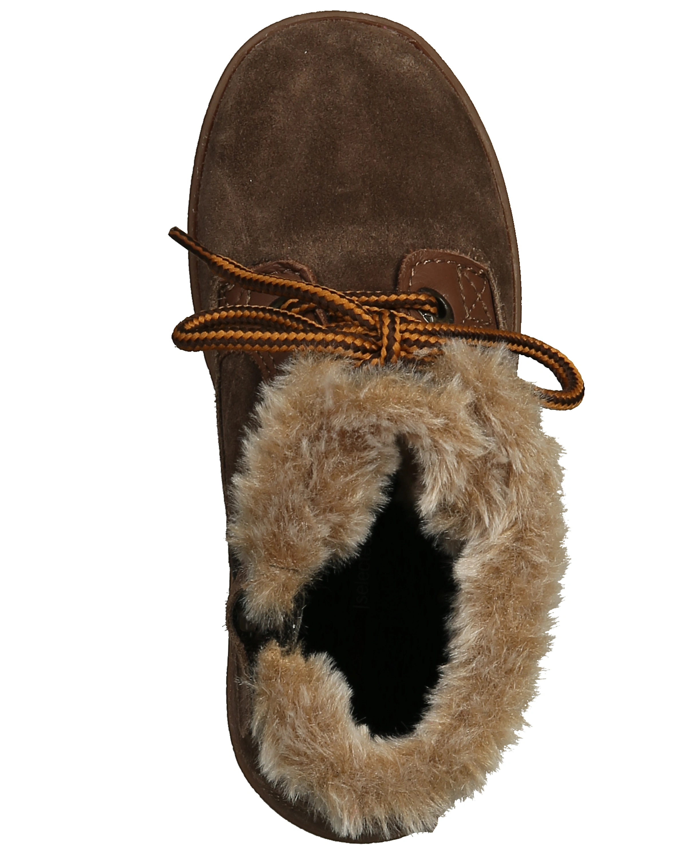 Leder-Schnürstiefel MERLIN MAX gefüttert in moro/toffee