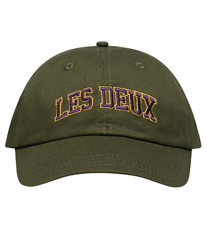 Les Deux Kasket - Blåke Dad - Forrest Green/Dusty Plum