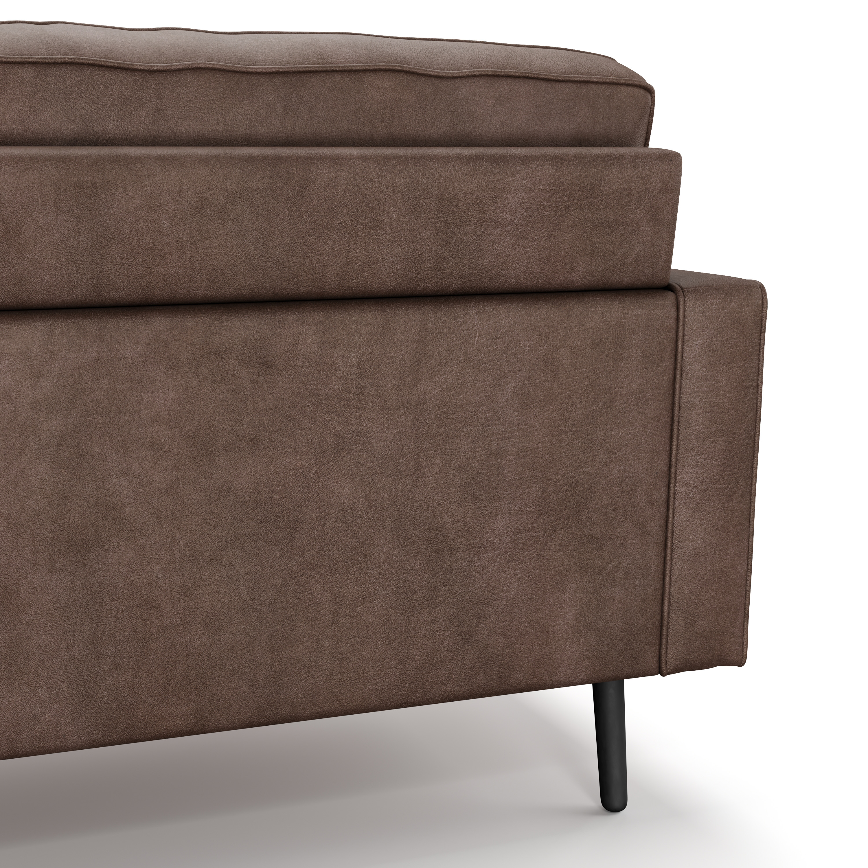 Sofa Leder OLIVER braun