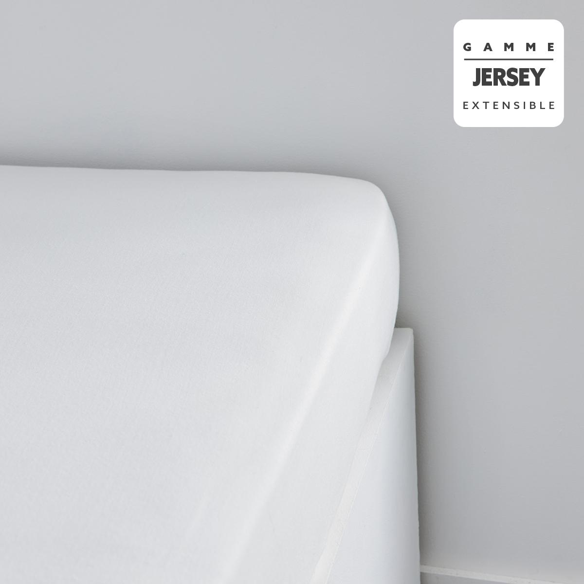 DRAP HOUSSE JERSEY 90X190CM CRAIE