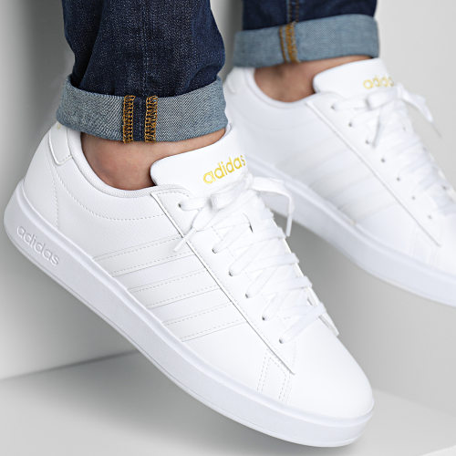 Baskets Grand Court 2.0 GW9213 Footwear White Gold Metallic