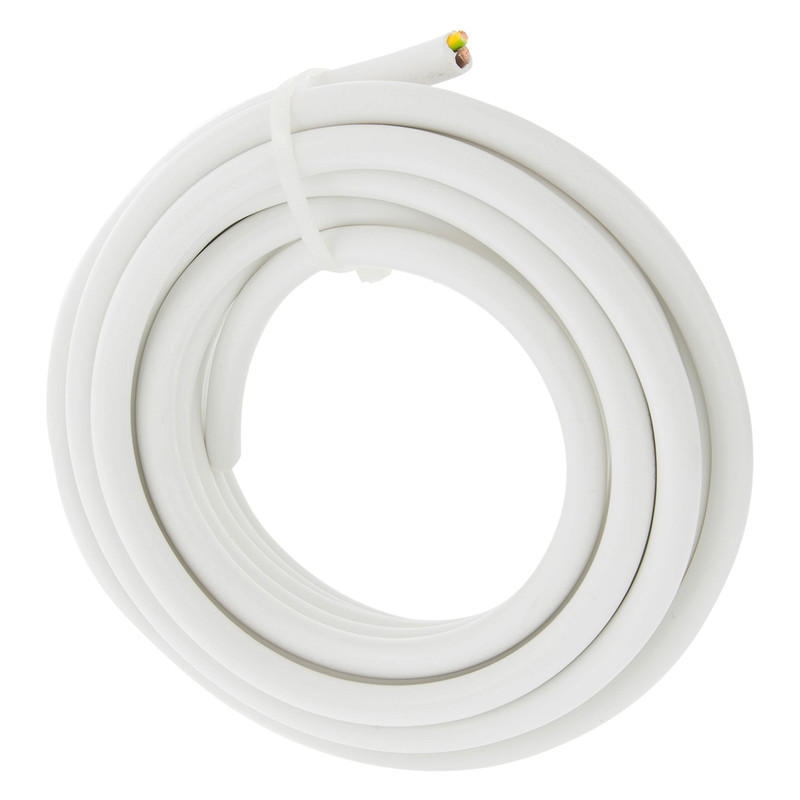 Huishoudkabel H05VV-F 5m 3x1,5mm² wit