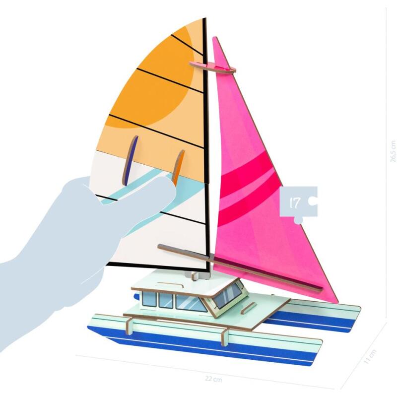 Crea 3D, Bateau - Orange