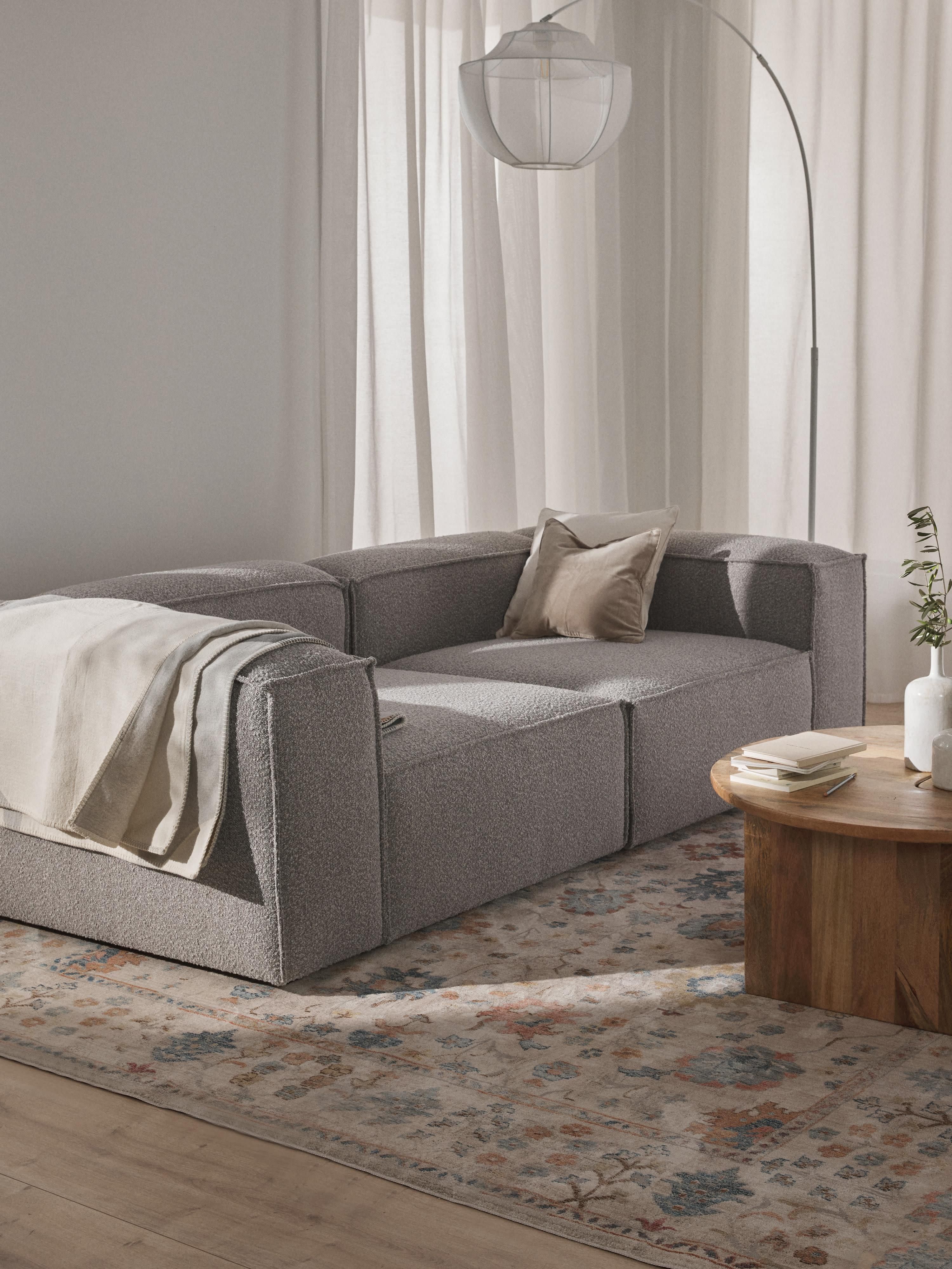 Modulaire bank Lennon (3-zits) uit bouclé