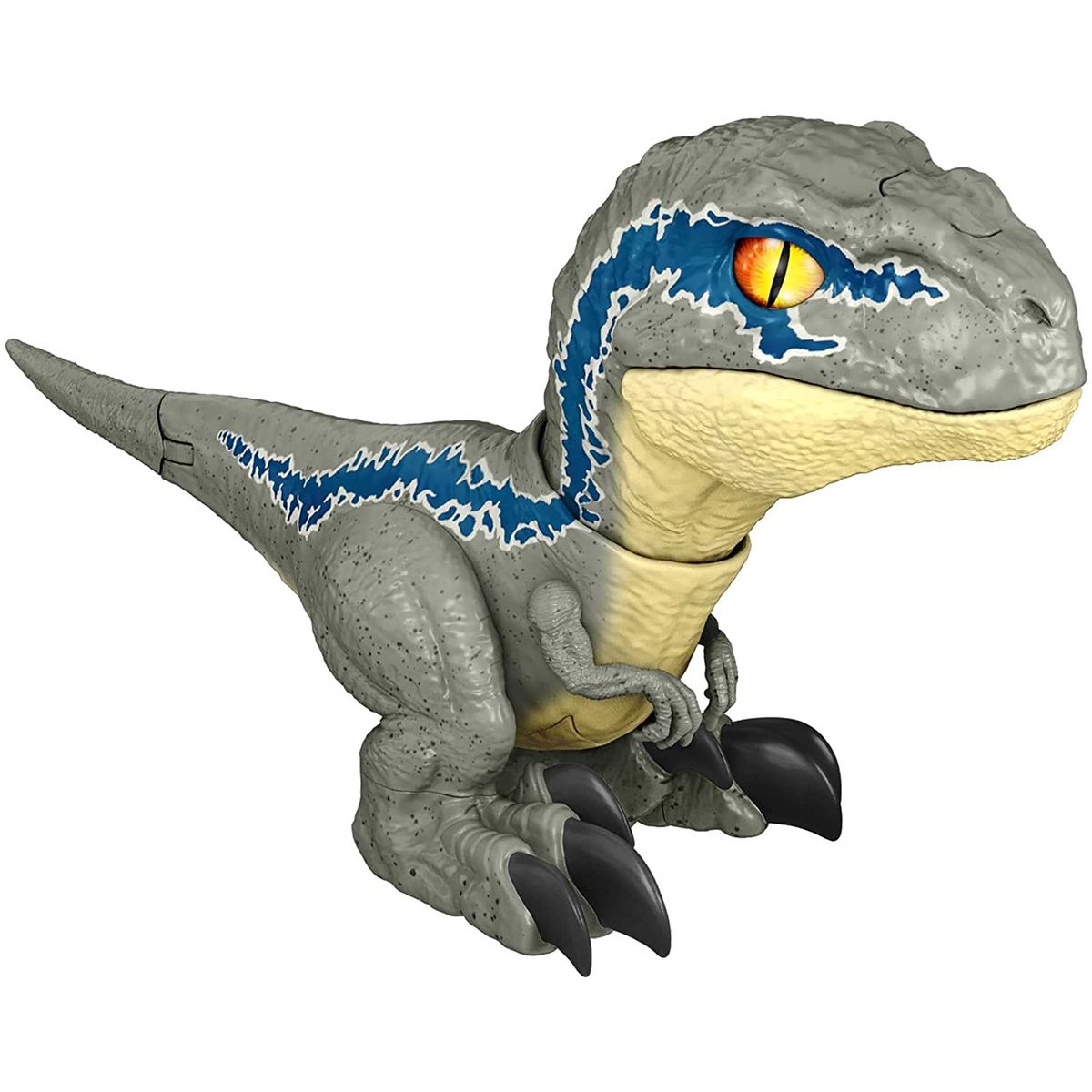 Mattel GWY55 - Jurassic World - Uncaged - Velociraptor 'Beta', interaktive Dinosaurier-Spielfigur