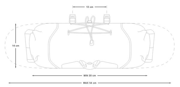 BACKCOUNTRY HANDLEBAR PACK 11L Lenkertasche  grau  11L