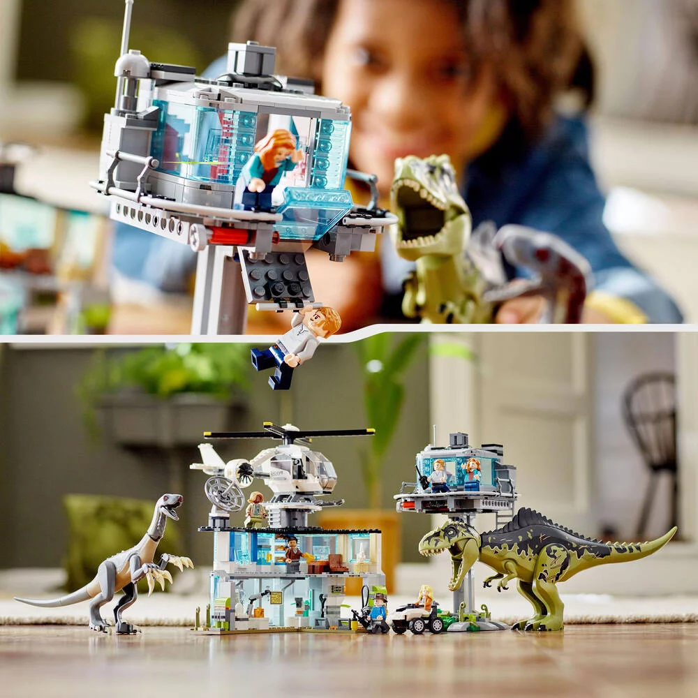 LEGO®JURASSIC WORLD™ 76949 - L'ATTAQUE DU GIGANOTOSAURUS ET DU THERIZINOSAURUS