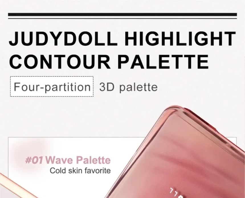 Judydoll - 2 IN 1 Highlighter Contour Palette - 04