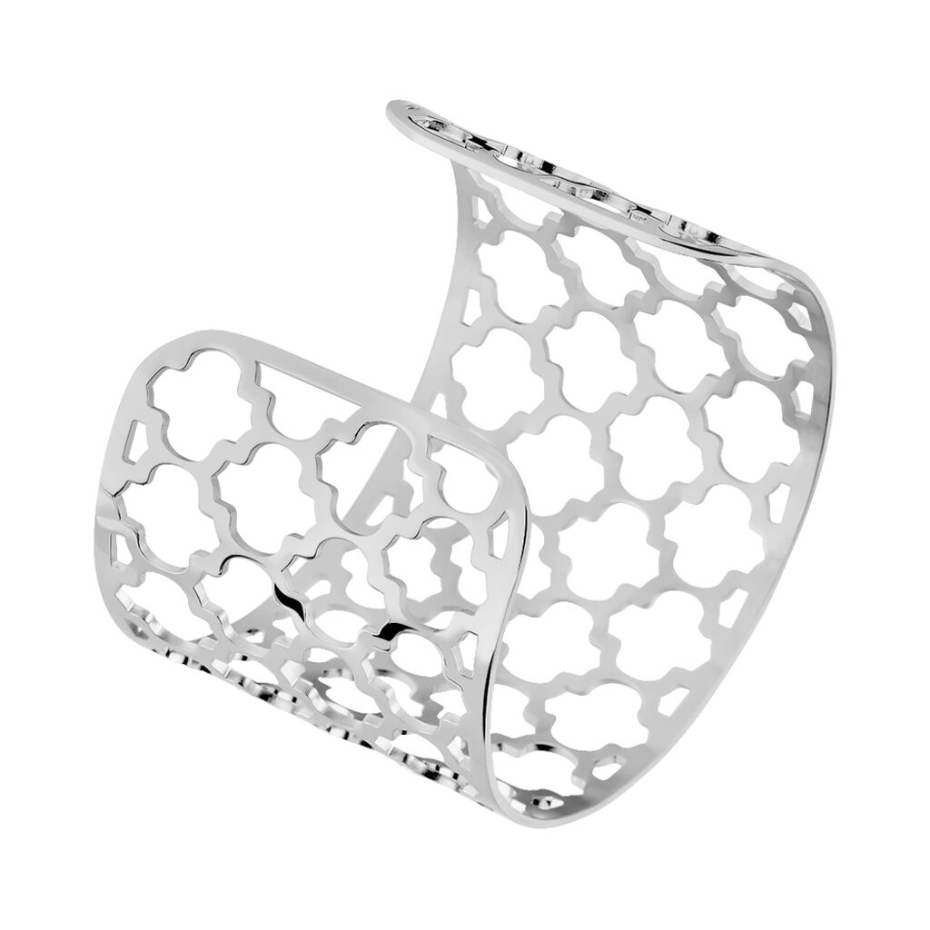Bracelet Manchette Nevenka Acier Blanc
