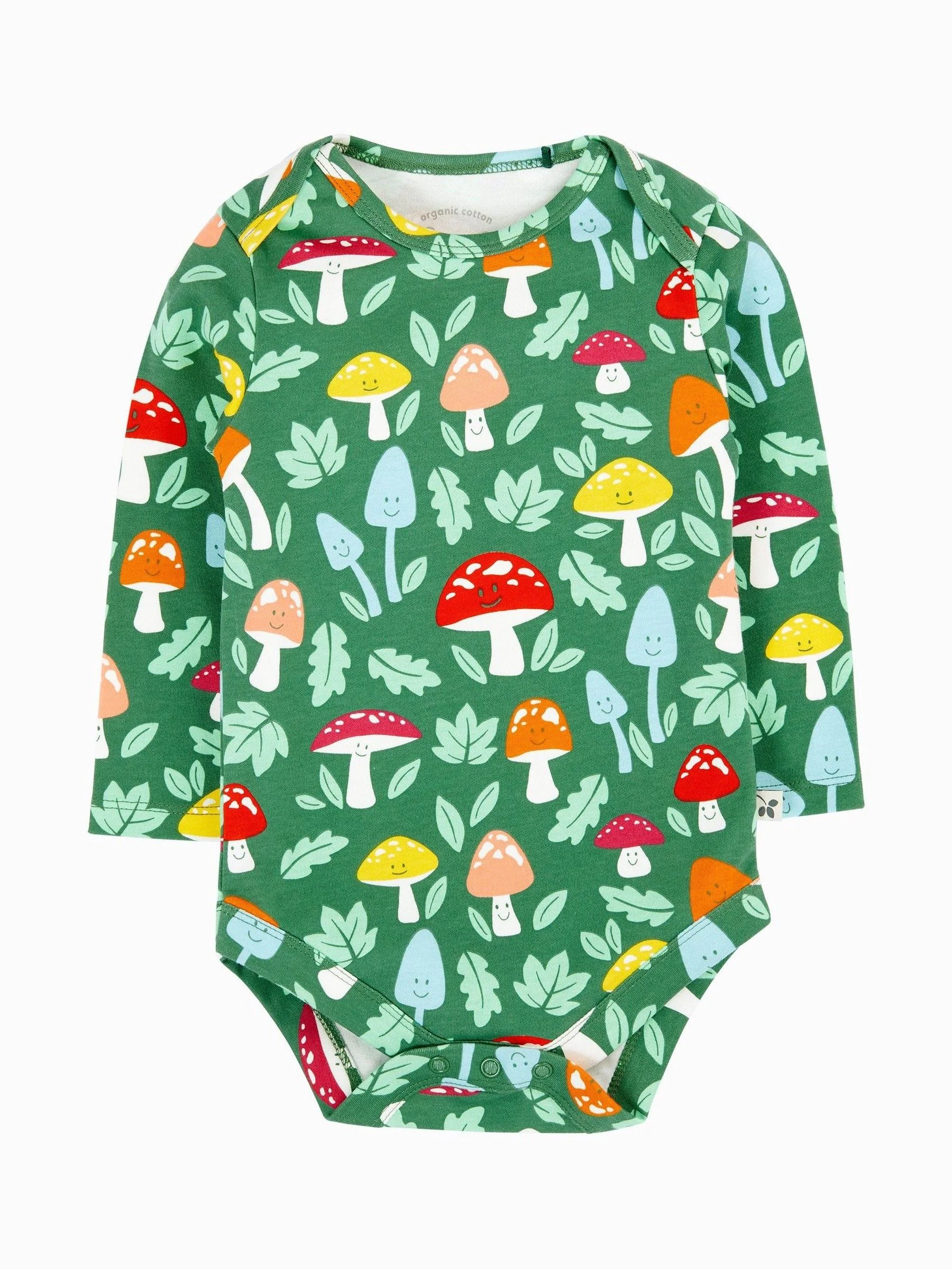 Groen - Frugi Super Special witte rompertjes 2 stuks