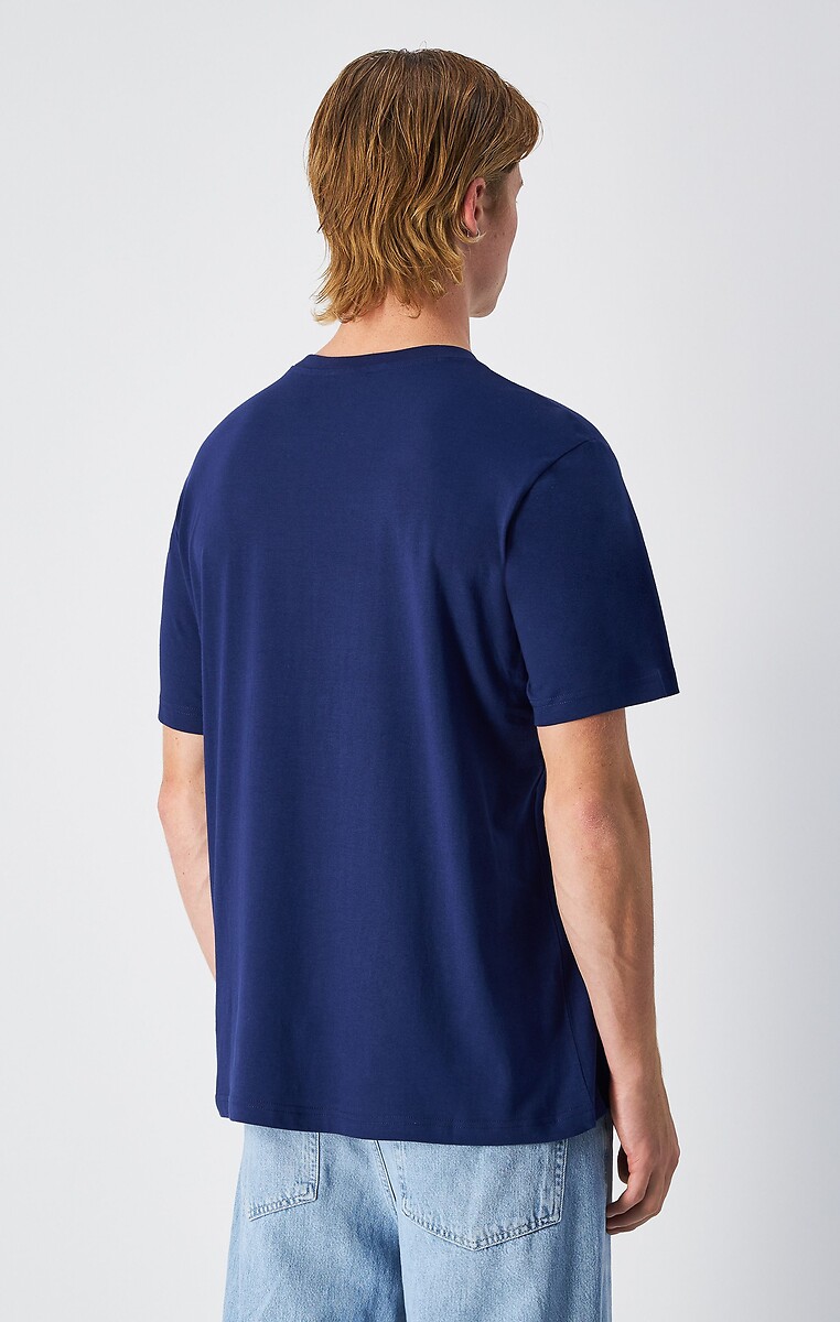 CHAMPION<br>Camiseta de manga curta com gola redonda e logotipo bordado
