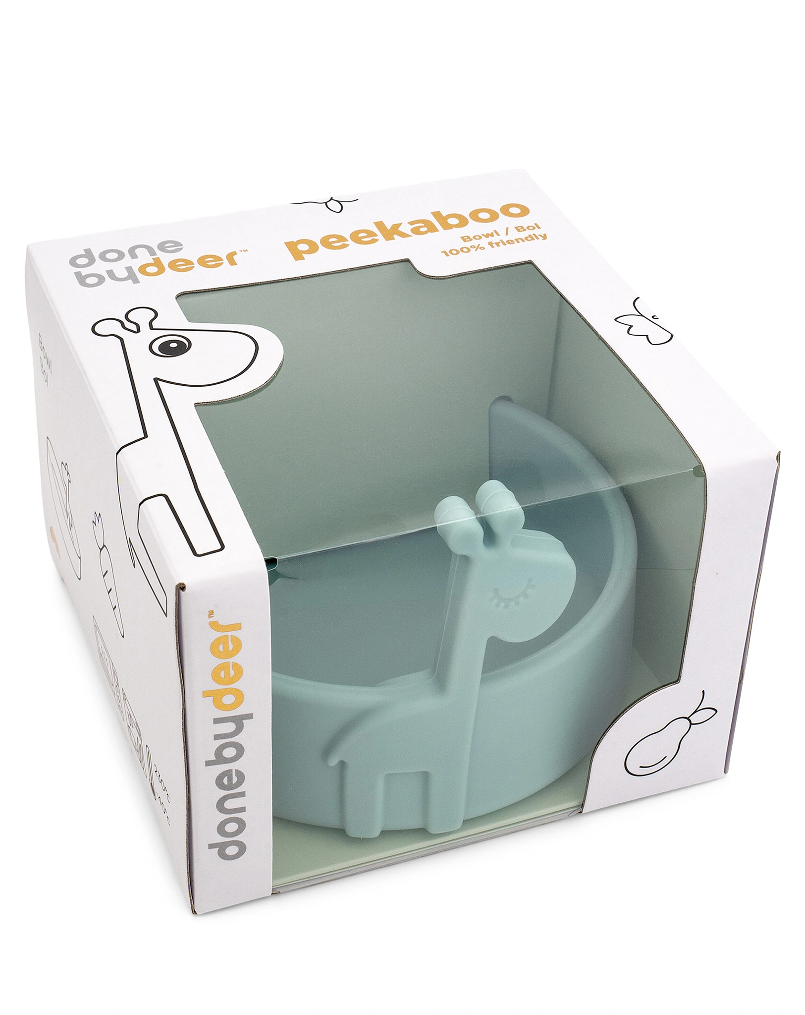 Silikon-Schüssel PEEKABOO - RAFFI in blau