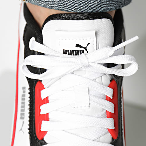Baskets Puma R22 383462 White Black Red