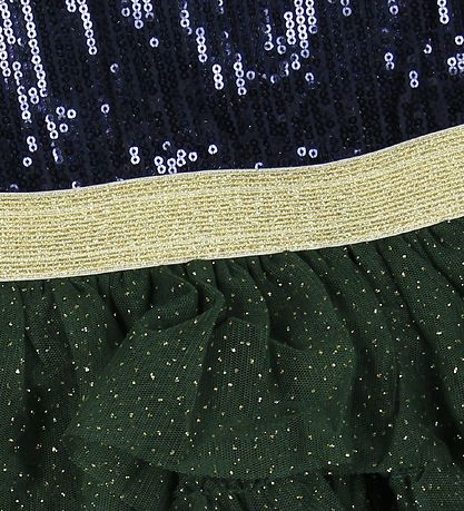 En Fant Kleid - Navy m. Pailletten/Tyl