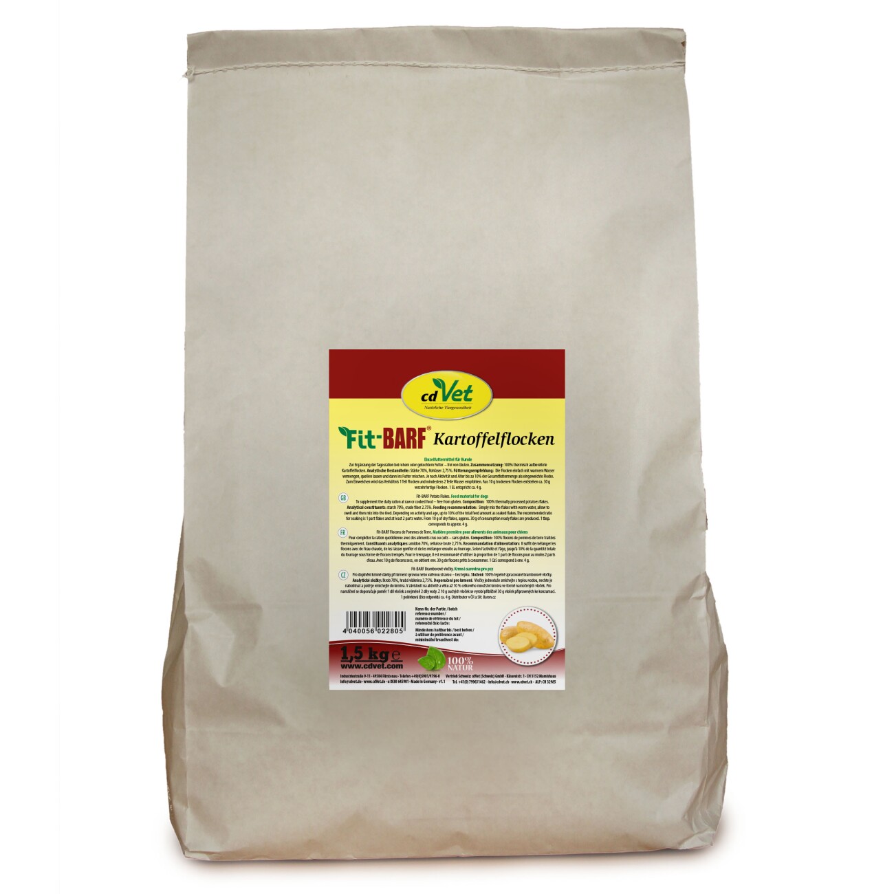 cdVet Fit-BARF Kartoffelflocken 1,5 kg