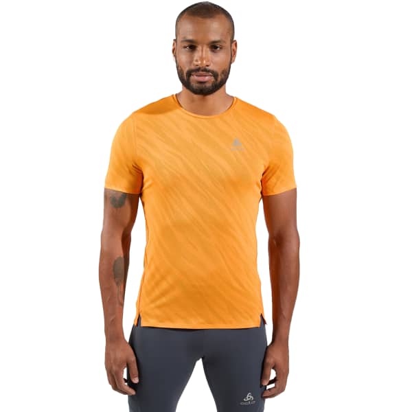 T-shirt running ODLO ZEROWEIGHT ENGINEERED CHILL-TEC ORIOLE ORIOLE MELANGE