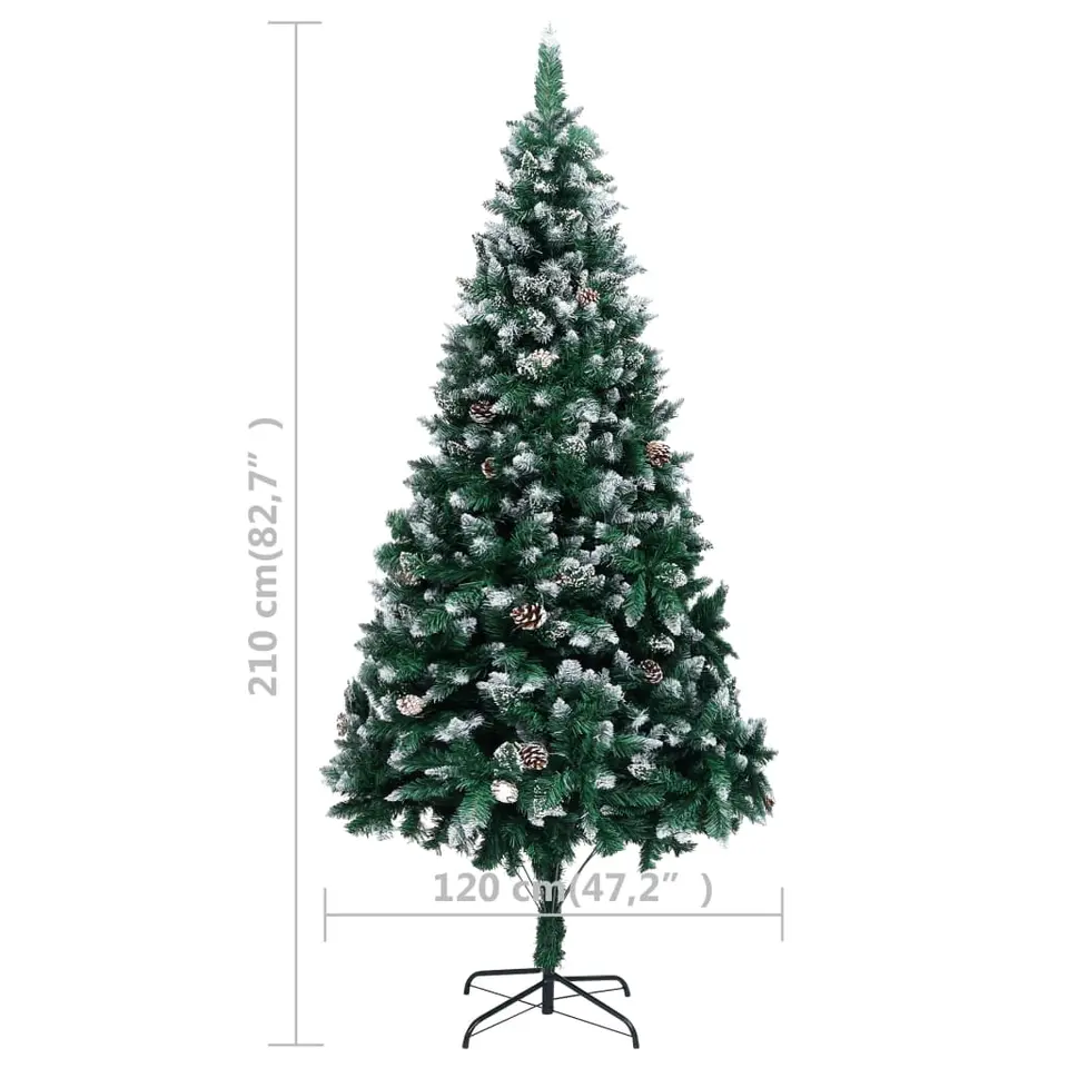 vidaXL - Kerstboom - Groen - 210 x 120 cm