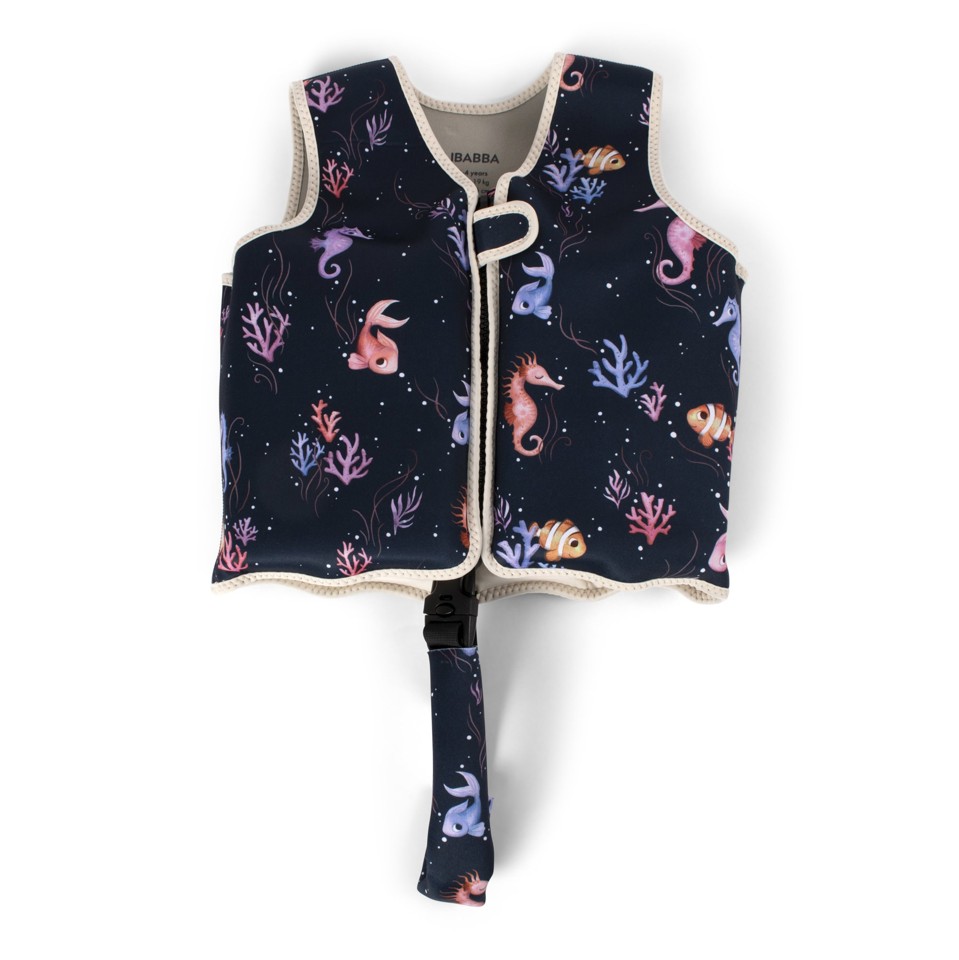 Filibabba - Svømmevest 3-4 år - Rainbow Reef - (FI-02992)