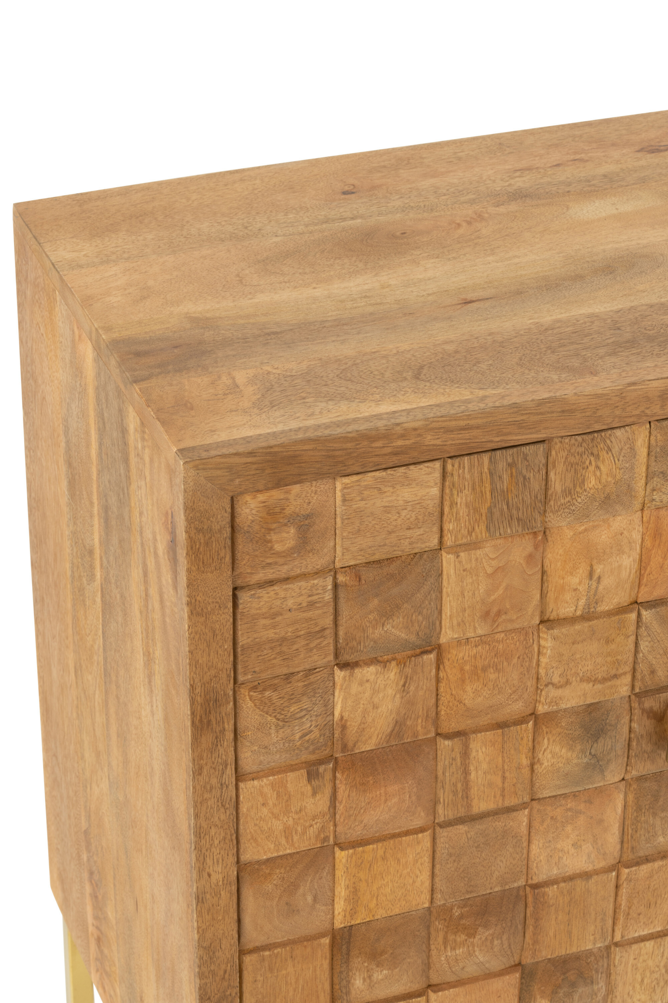 Kast Furu hoog Goud/Naturel