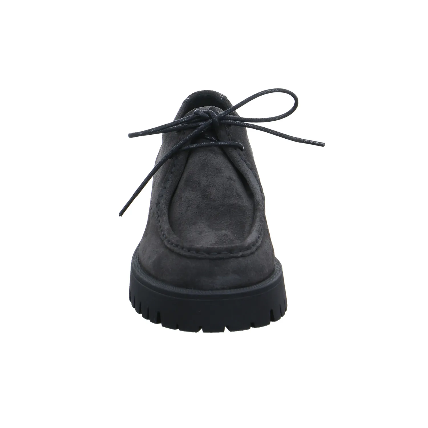 SCHUHENGEL Schnürschuh Grau Leder