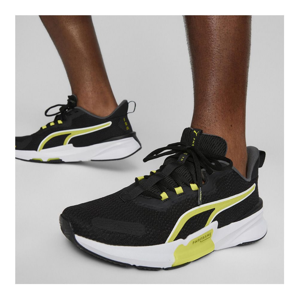 Puma PWRFRAME TR 2 - Chaussures de fitness Homme puma black/yellow burst/puma white