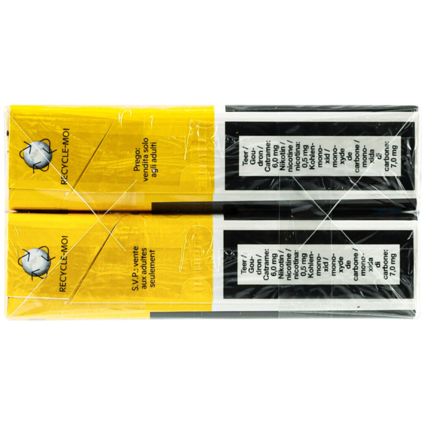 Parisienne Zigaretten Jaune Box Stange
