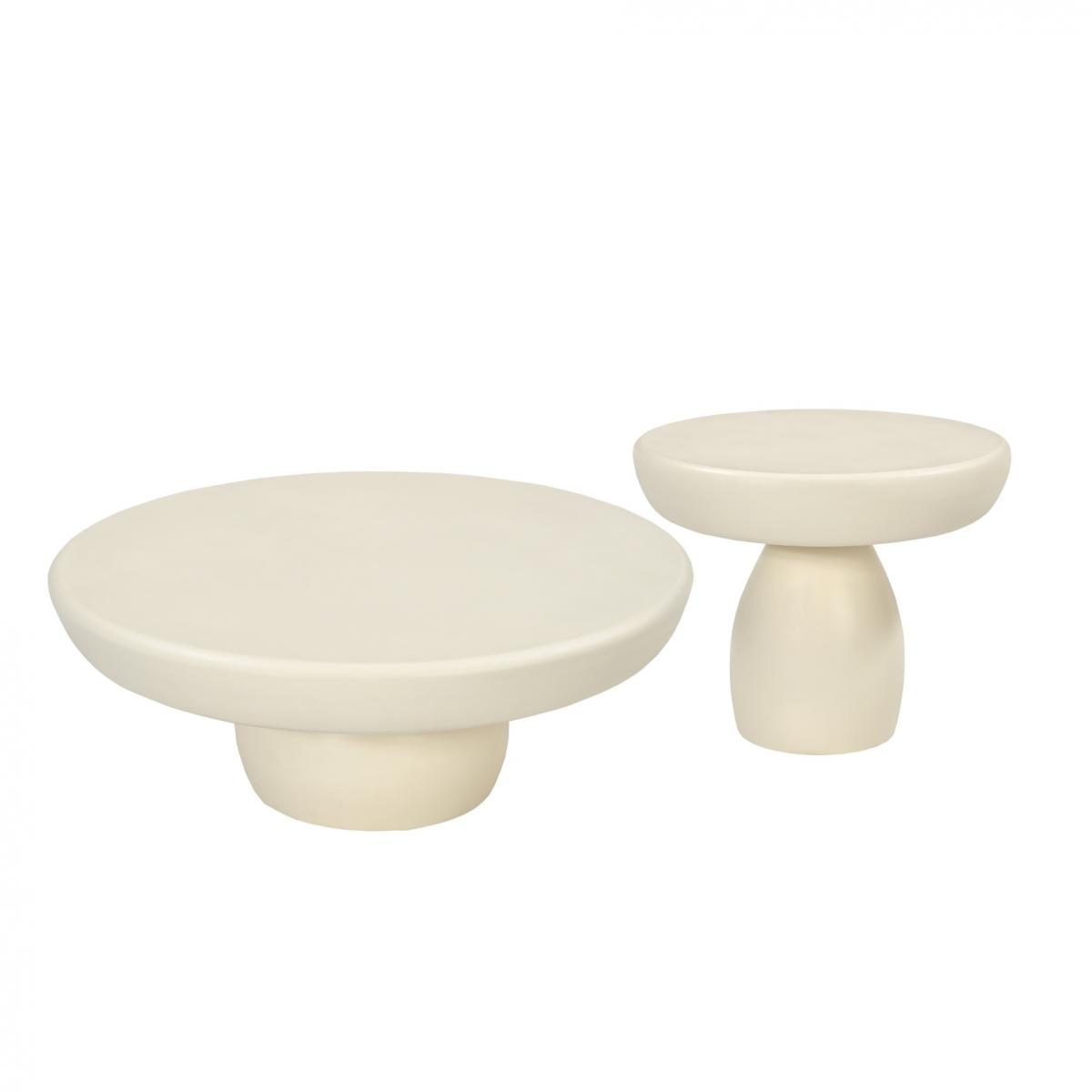 Livingfurn - Dune salontafel 80 cm - beige