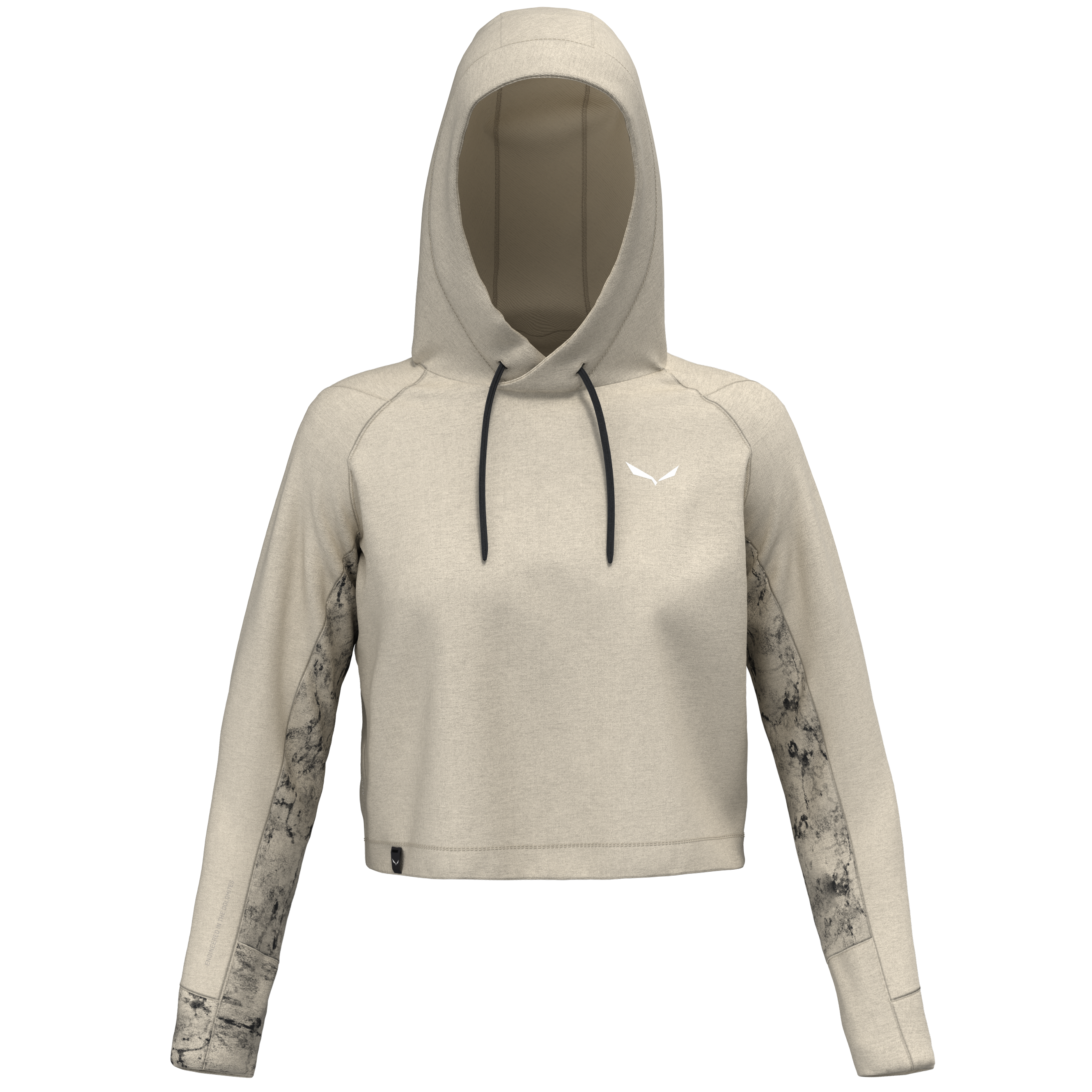 Lavaredo Hemp Cropped Kapuzenpulli Damen
