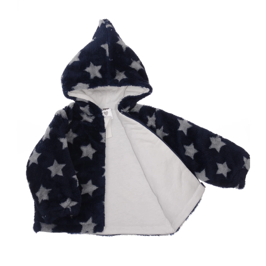Liliput Plüschjacke Blau mit Sternenmuster