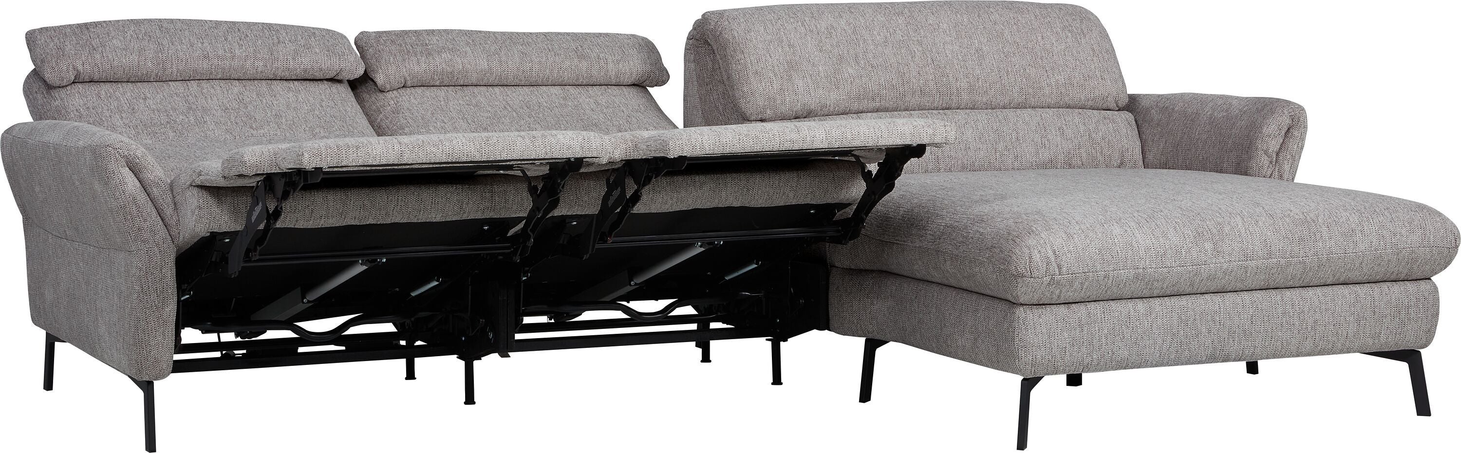 SEBO Ecksofa - Grau / B: 284.0 cm x T: 161.0 cm x H: 84.0 cm