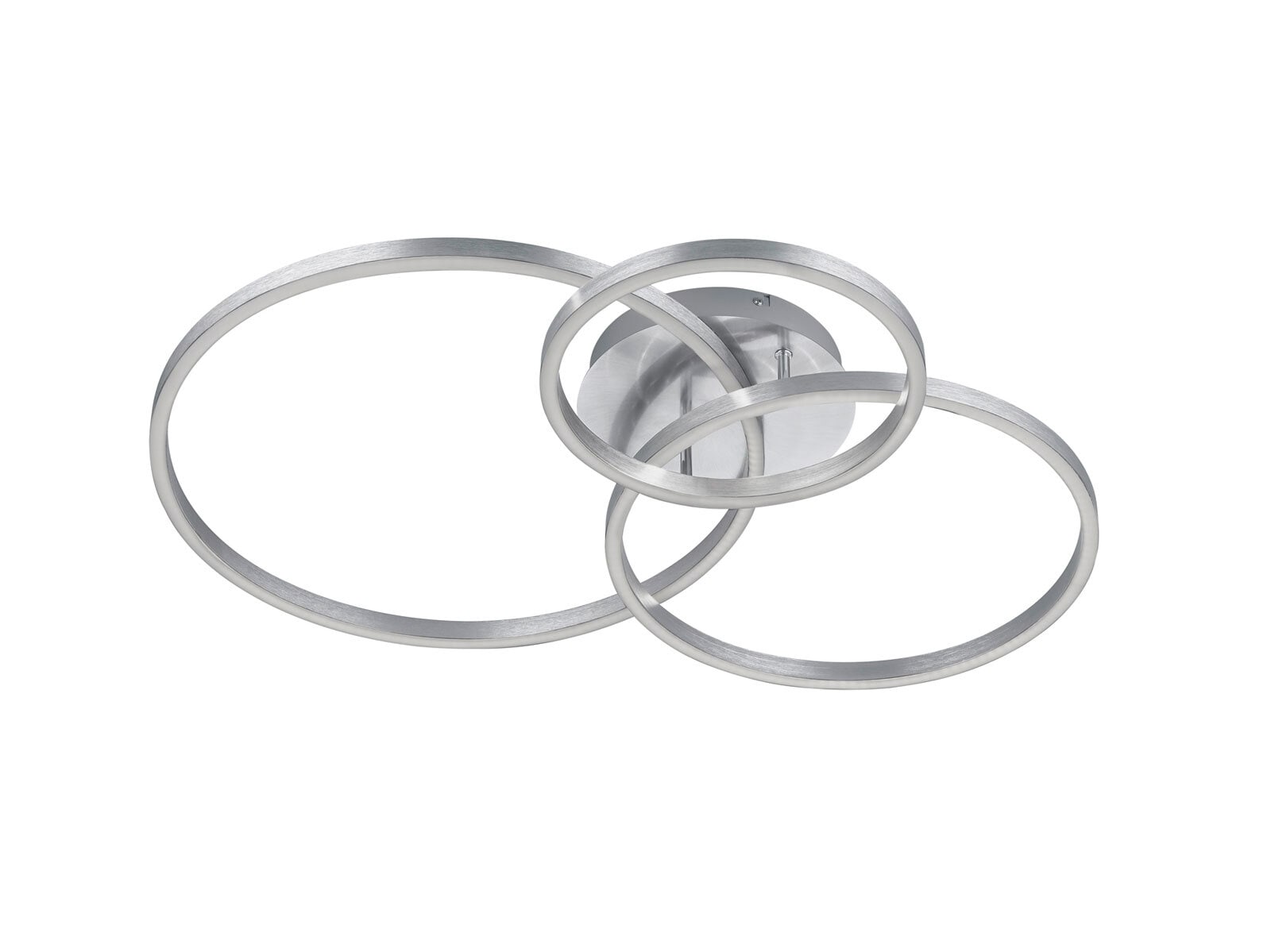 Winona Deckenleuchte grau, silberfarbig, 670810607, B/H/T: 78/11,5/60 cm, Metall