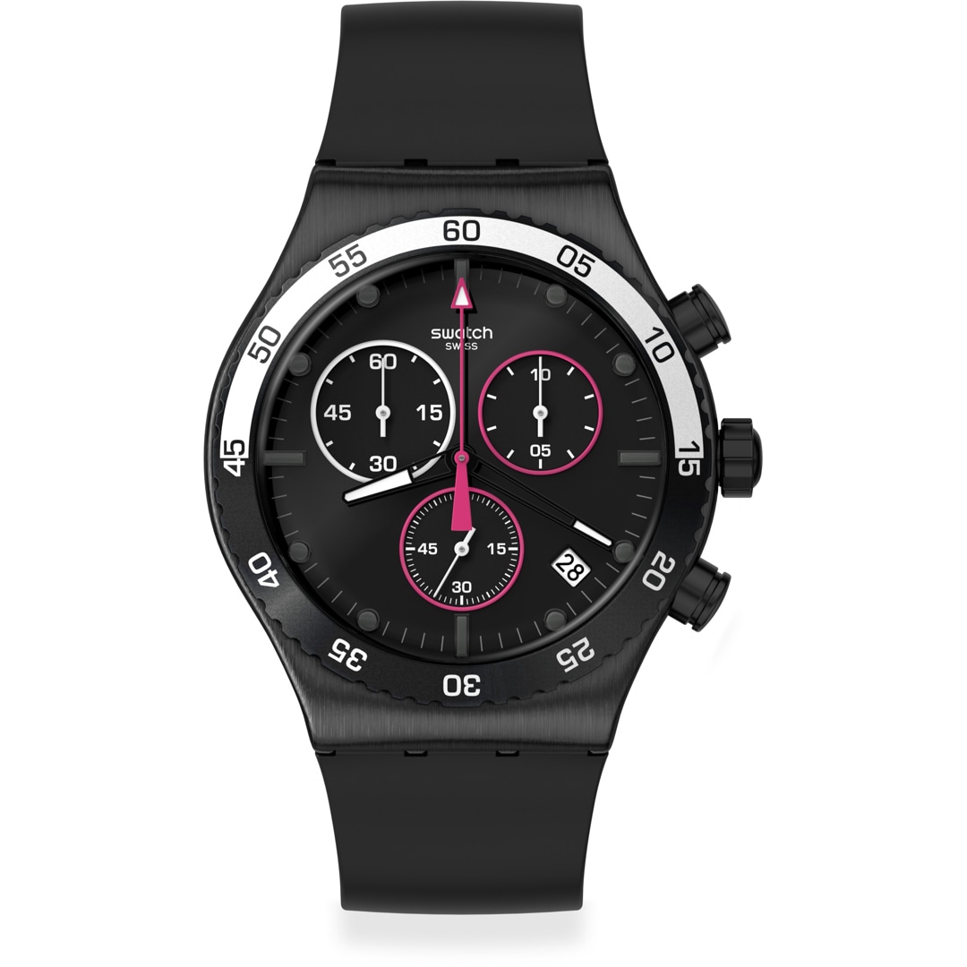 Swatch I New Chrono Magenta At Night