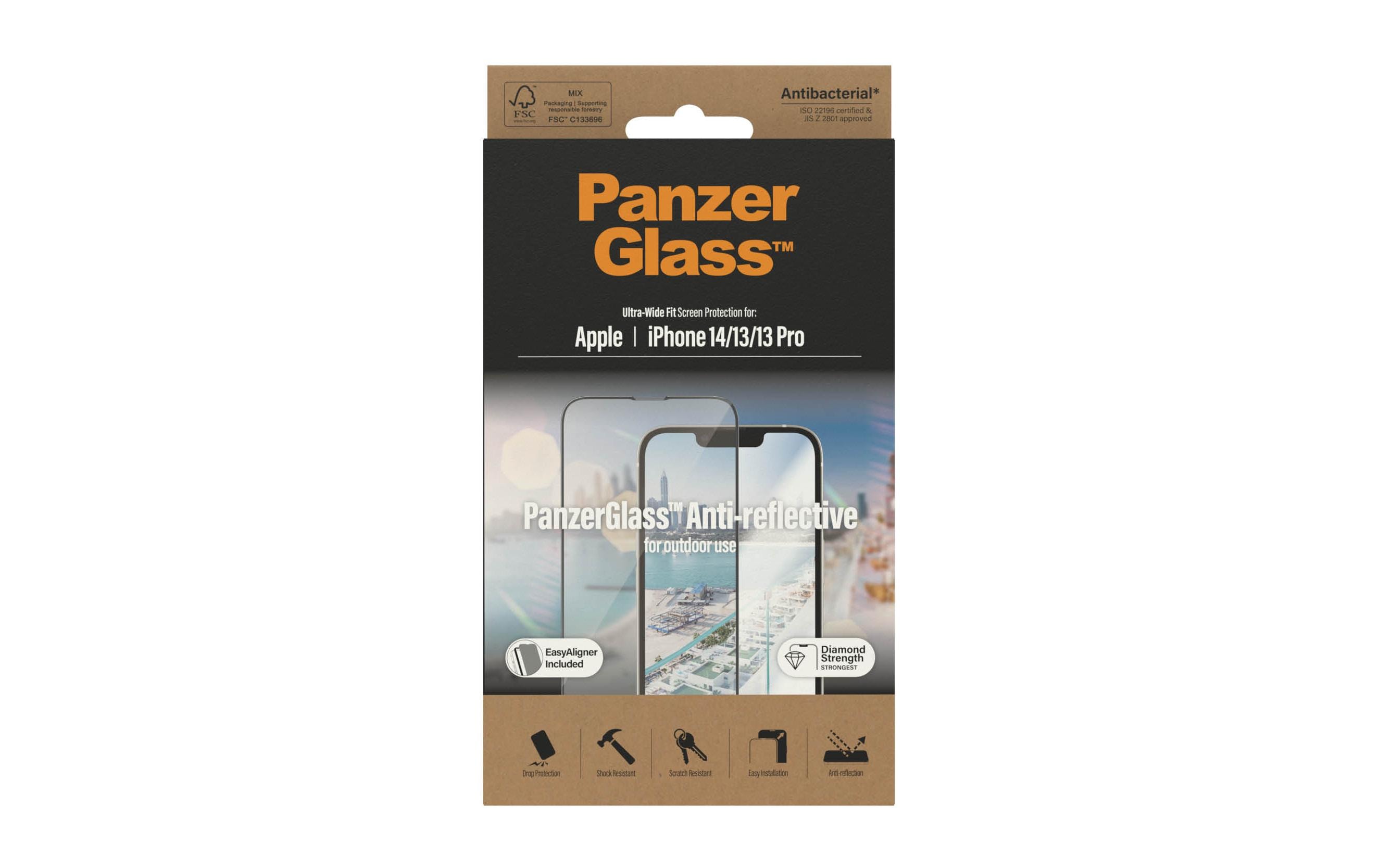 Displayschutz Ultra Wide Fit Anti Reflective iPhone 14Anti Reflective Schutzfolie mit Applicator für das Apple iPhone 14/iPhone 13/iPhone 13 Pro