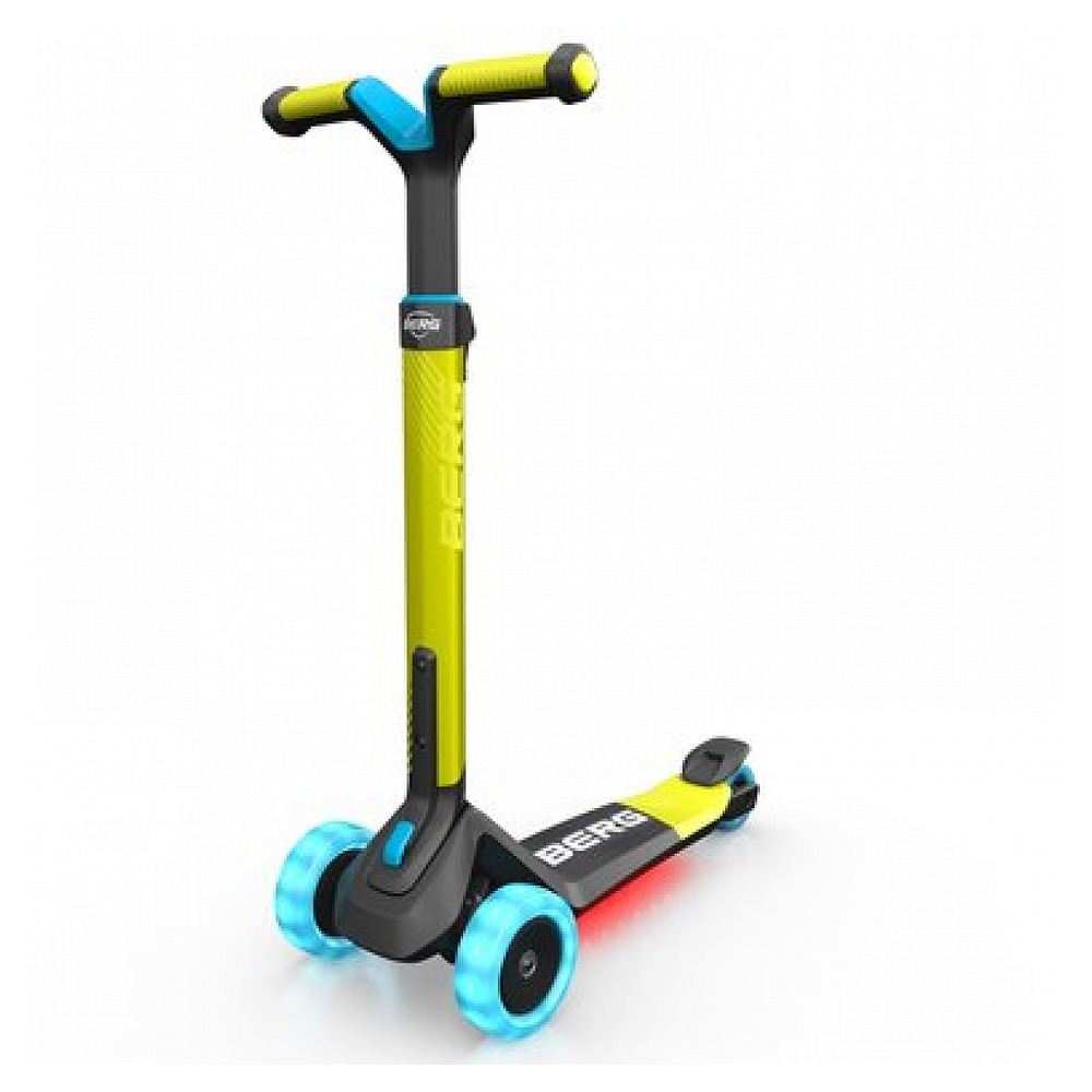 Nexo trottinette pliable vert citron-roues led et plateau lumineux