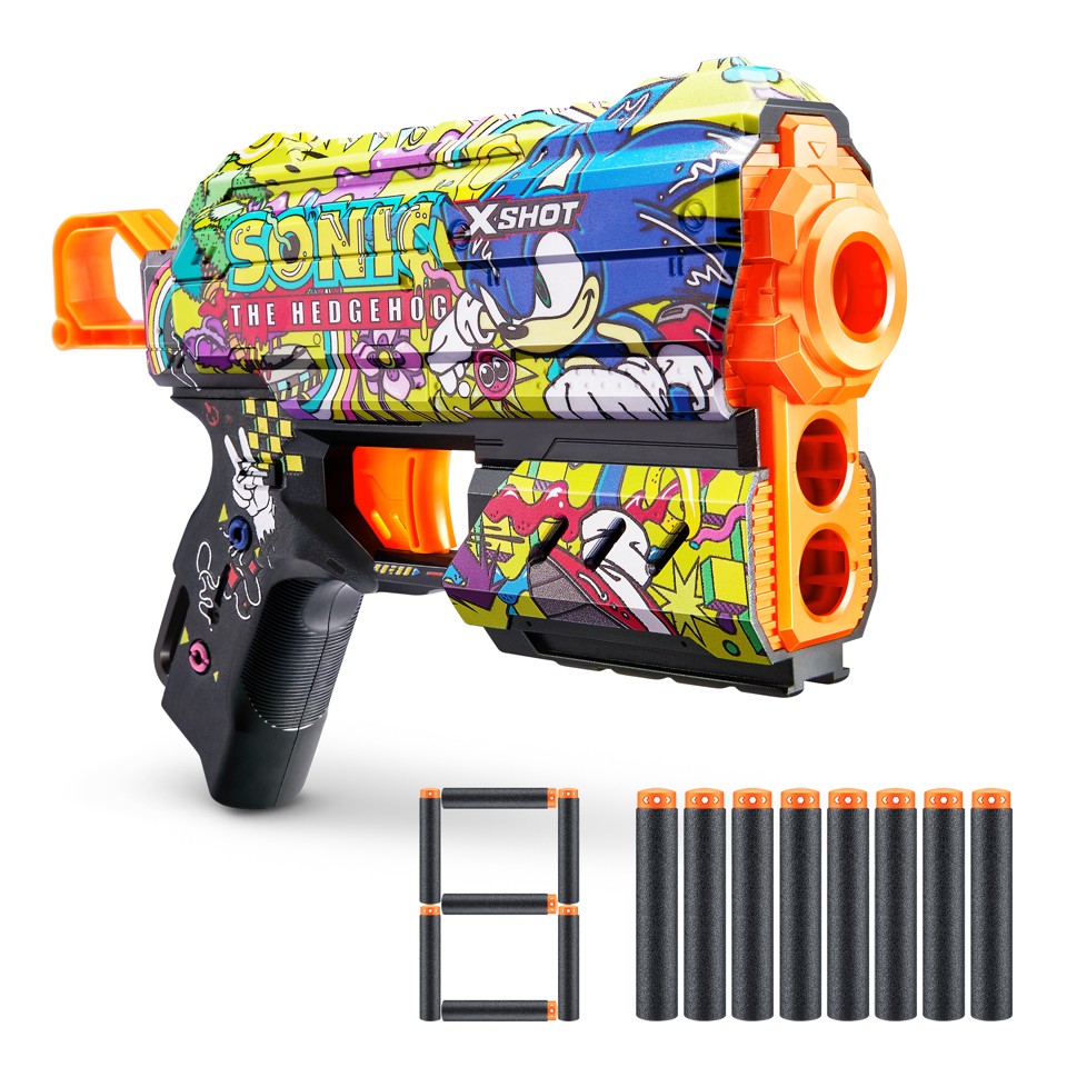 S001-X-SHOT-SKINS-FLUX(8 Darts) SONIC Assorteret