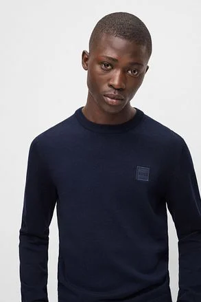 BOSS Pullover Kanovano Navy 50471343-404 kopen