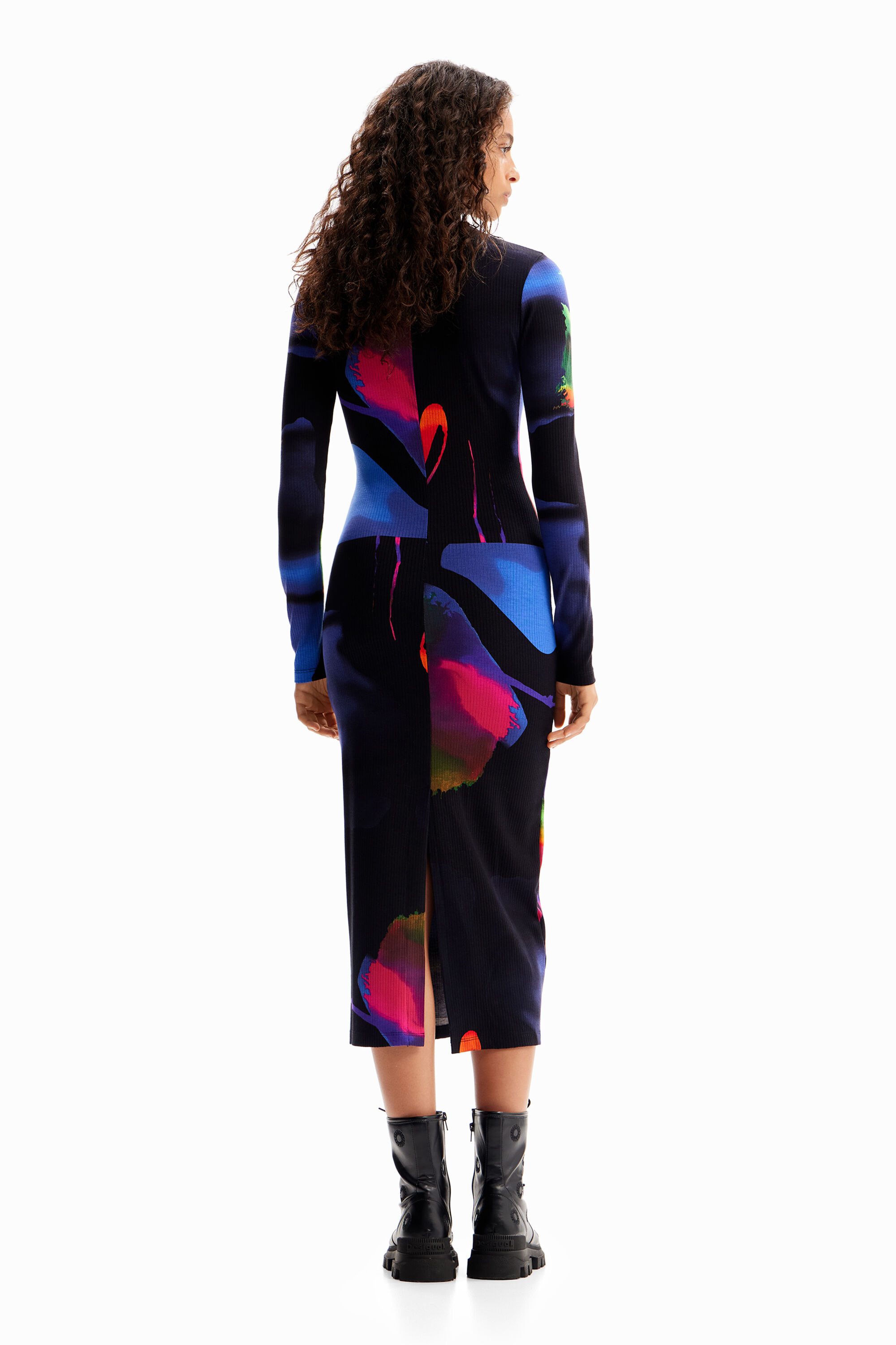 Robe midi fluo M. Christian Lacroix