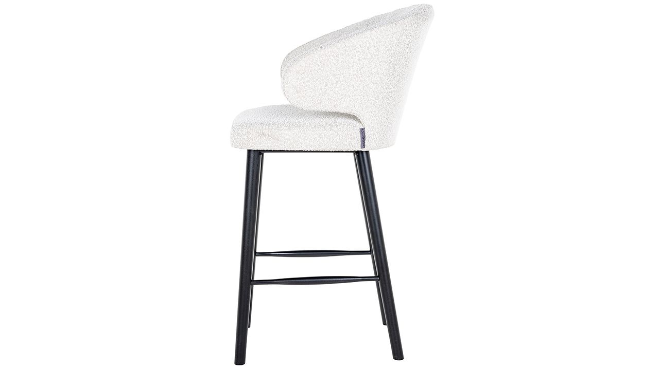 Barstoel 210675 White Bouclé Indigo B50 x D62 x H106 cm
