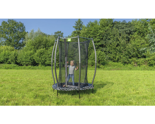 EXIT Tiggy junior trampoline met veiligheidsnet Ø 140 cm grijs