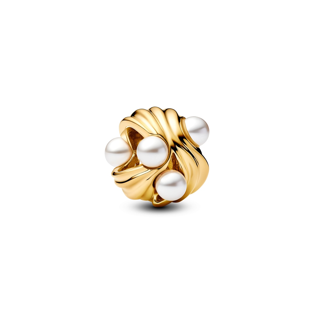 Pandora Gold Moments Abstrakter Wellen Charm