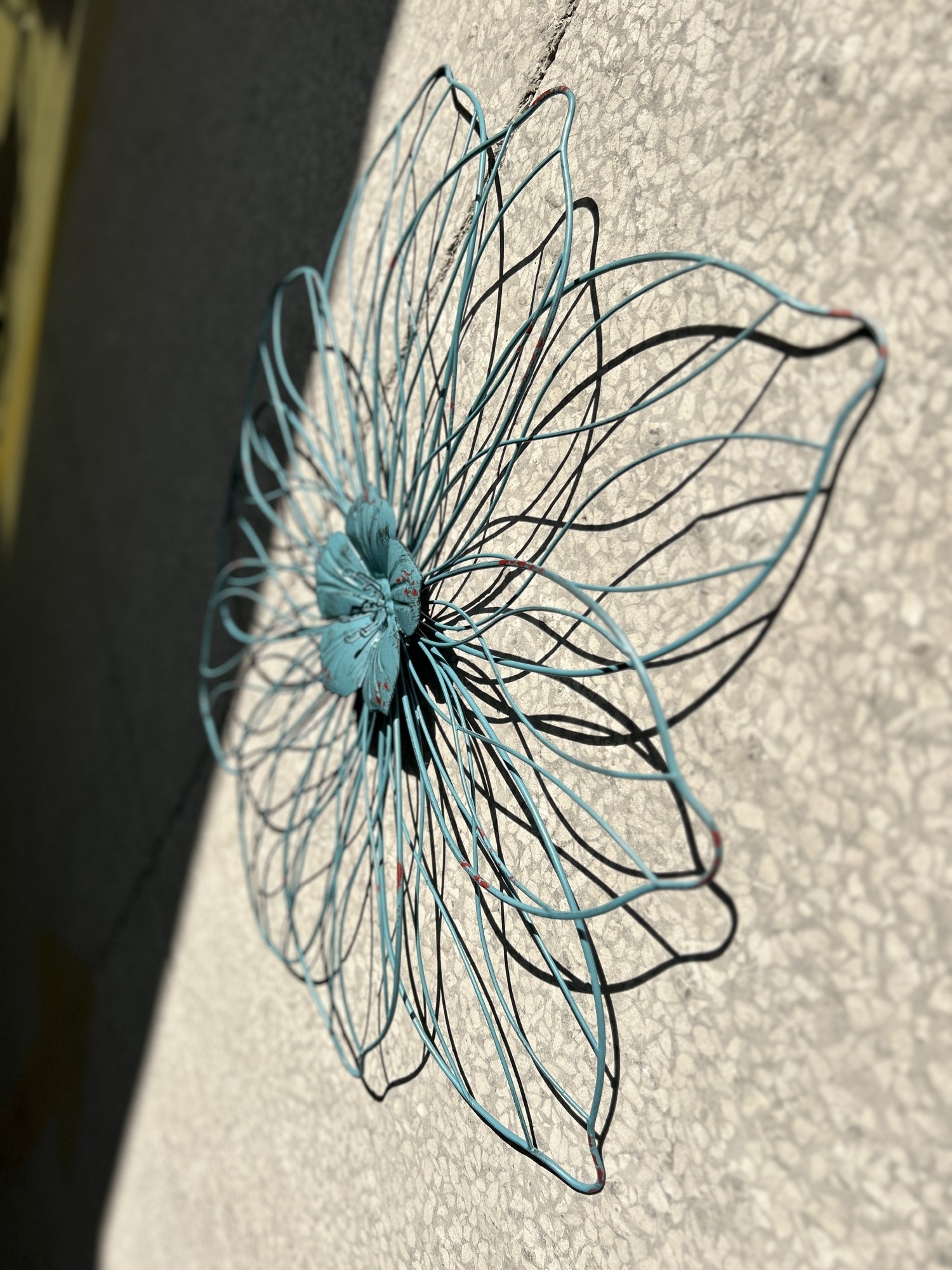 Wandornament 'Flower', blau, Ø 68 cm, L 5,5 cm günstig bestellen