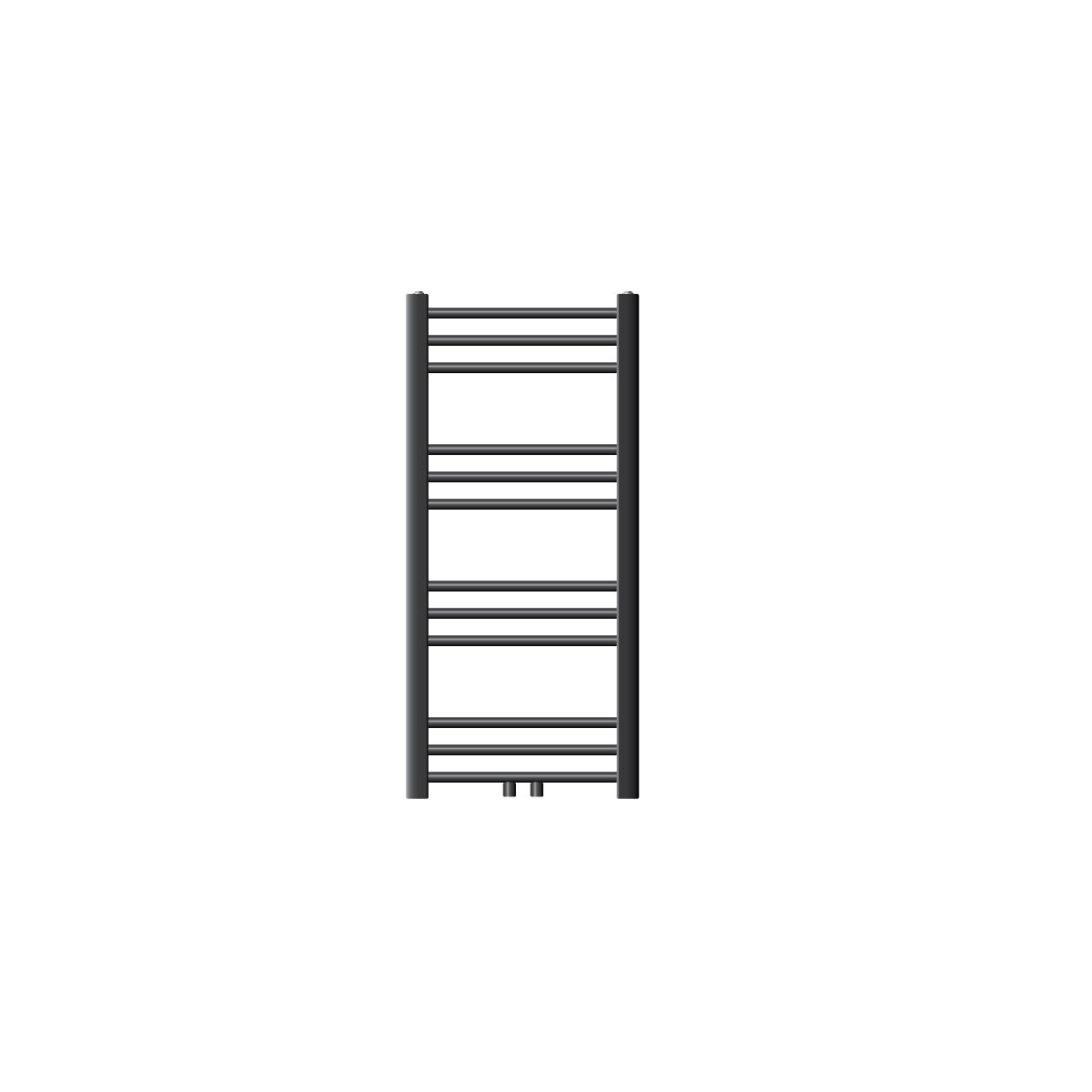 ECD Germany badkamerradiator 400 x 800 mm - antraciet - recht met middenaansluiting - designradiator, handdoekwarmer, handdoekdroger, handdoekradiator, handdoekradiator, badkamerverwarming