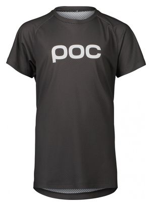 Maillot Manches Courtes Enfant POC Essential MTB Gris Foncé